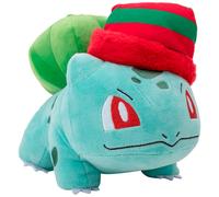 Pokémon PKW3377-20 cm Invierno Felpa - Bisasam con Gorro, Felpa Oficial