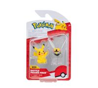 Pokémon PKW3576 - Juego de Figuras de Batalla Ninjask & Pikachu, Figuras Oficiales detalladas de 5 cm