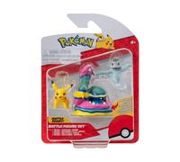 Pokémon Battle Figure 3 Pack - Features 2-Inch Pikachu and Machop and 3-Inch Alo