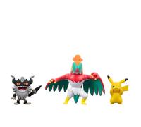 Pokémon PKW3601 PKW-Juego de Figuras de Batalla (3PK: Pikachu #8, Perrserker, Hawlucha) W20, Multicolor