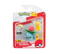 Pokémon PKW3893 - Juego de Figuras de Batalla - Pikachu, Miniras, Bisaknosp, Figuras Oficiales