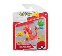Pokémon PKW3894 - Juego de Figuras de Batalla - Wattzapf, Myrapla, Glutexo, Figuras Oficiales
