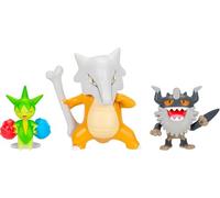 Pokémon PKW4095 - Juego de Figuras de Batalla - Roselia, Mauzinger, Knogga, Juego Oficial de Figuras