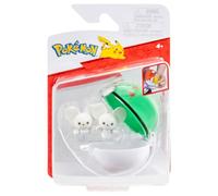 Pokémon PKW4605 Clip and Go Poké Ball - Pelota Oficial de Poké Ball con Figura móvil de 5 cm