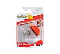 Pokémon PKW4606 Clip and Go Poké Ball - Picochilla y Rebola, Poké Ball Oficial con Figura móvil de 5 cm