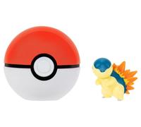Pokémon pkw4608 - clip 'n' go pokéball - cyndaquil y pokeball, poké