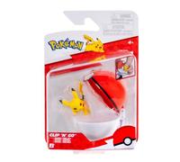 Pokémon PKW4614 - Clip and Go Pokéball - Pikachu y Pokéball | Pokéball oficial con figura móvil de 5 cm