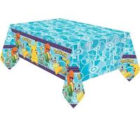 amscan Funda de plástico para Mesa de Pokémon para niños, 1,8 m x 1,2 m