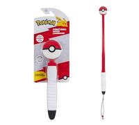 Pokémon Poke Ball - Lanzador telescópico para Mascotas, Lanzador portátil con Correa y Bola de Goma de 6.3 cm