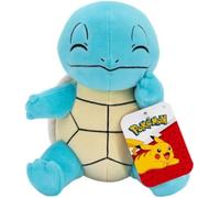 Pokemon Plush Squirtle - 20 cm de alto - Azul/Marrón - Peluche oficial Pokémon para niños a partir de 2 años