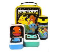 Pokemon Porta Alimentos con Botella Diseño Personajes Pikachu Pack de (NS6916)