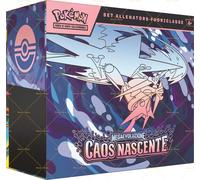 Pokémon: Set de Entrenador Élite de la expansión Megaevolución - Caos Naciente del Juego de Cartas Coleccionables Pokémon (1 Carta Promocional Completa, 9 Paquetes de expansión y Accesorios Premium