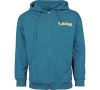 Pokémon Relaxo Hombre Capucha con Cremallera Turquesa L 60% algodón, 40% poliéster Regular