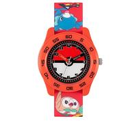 Pokémon Reloj Analógico para Unisex-niños de Cuarzo con Correa en Silicona POK9023