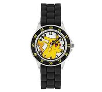 Pokémon Reloj Analógico para Unisex-niños de Cuarzo con Correa en Silicona POK9048