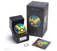 Bola Réplica Electrónica Die Cast Pokémon Quick Ball Azul y Amarilla