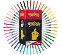 Pokémon Rotuladores Lavables para Niños Pikachu Juego de 48 Marcadores Colores para Pintar Dibujo Material Escolar Manualidades Niños Regalos Anime