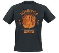 Pokémon Salamèche Man T-Shirt Short Sleeve Black Regular/Regul (Importación USA)
