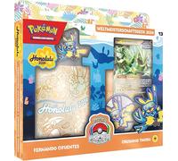 Pokémon - Juego de Cartas coleccionables: baraja del Campeonato Mundial 2024 - Fernando Cifuentes - Crushing Thorn (1 baraja Completa con 60 Cartas y Accesorios)