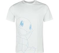 Pokémon Schiggy Hombre Camiseta Blanco S 100% algodón Regular