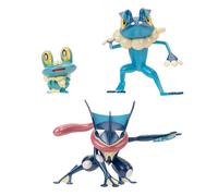 Pokémon Select Evolution Pack - Cuenta con Figuras de Batalla Froakie de 2 Pulgadas, Frogadier de 3 Pulgadas y Greninja de 4.5 Pulgadas