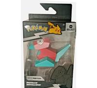 Pokemon Select Metallic Battle Action Figure - Figuras de batalla de 3 pulgadas con acabado metálico especial (Porygon)