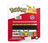 Pokémon - Set de Papelería, 5 Piezas, Material Escolar, Infantil, Multicolor (CyP Brands)