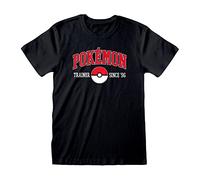 Pokémon Since 96 Unisex Camiseta Negro L 100% algodón Regular