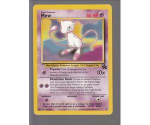 Pokemon Singles - Tarjeta promocional de película Black Star 2000 - Mew (MBS-8, #151)