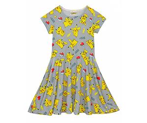Pokémon Skater Dress Niñas Niños Pikachu Pokeball Traje Traje 7-8 años