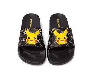Pokemon Sliders Boys Kids Pikachu Sandals Sandals Beach Shower Shoes Flip Flobs 34 EU
