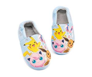 Pokémon Slippers Girls Kids Pikachu Sylveon Eevee Zapatos Azules Mocasines 32