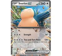 Pokemon - Snorlax ex 076/131 - Evoluciones prismáticas - Doble rara - Tarjeta individual de aluminio