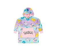 Pokemon - Sudadera con capucha de forro polar rosa AOP para niñas, con forro polar de lujo, manta de forro polar de gran tamaño, sudadera con capucha para niños, rosa, 3-7 años