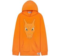 Pokémon Sudadera Niño Niña y Adolescente, Pikachu Sudaderas con Capucha Cómoda, Bolsillo Canguro, Regalos Anime para Niños (7-8 Años, Naranja Charizard)