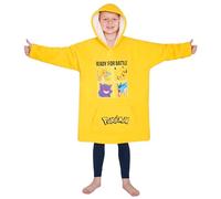 Pokémon Sudadera Niño - Sudadera Manta con Capucha Talla Única, Batamanta Niño - Regalos Niño Navidad (Amarillo)