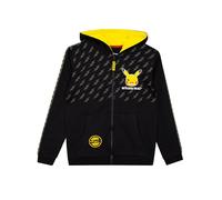 Pokémon Sudadera Niños | Sudadera Niño Pikachu | Sudaderas con Capucha para Niños | Negro 7-8 años