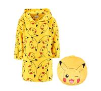 Pokémon Sudadera para Niño, Diseño Sudadera Polar Suave se Convierte en Cojin, Talla 8 Años