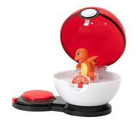Pokémon Juego de Ataque Sorpresa - Charmander #1 y Riolu - 2 Bolas de Ataque Sorpresa - 6 Discos de Ataque - Juguetes para niños - Ideal para Todos los Fans