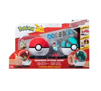 Pokémon Juego Sorpresa Axew de 2 Pulgadas con Poke Totodile de 2 Pulgadas con Bola de Red más Seis Discos de Ataque