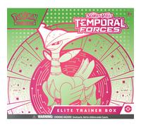 Pokemon TCG: Caja de entrenador de elite de las fuerzas temporales SV5 - Hojas de hierro