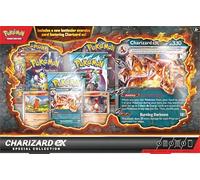 Pokémon TCG: Charizard ex Special Collection (1 Tarjeta Promocional de Aluminio, 2 Tarjetas de Aluminio, 1 Tarjeta lenticular de Gran tamaño y 5 Paquetes de Refuerzo)