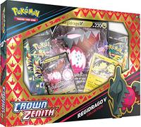 Pokémon TCG: Colección Crown Zenith - Regidrago V (2 Tarjetas promocionales de Aluminio, 1 Carta de Aluminio de Gran tamaño y 4 Paquetes de Refuerzo)