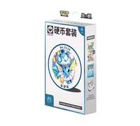 Pokemon TCG CSV9.5C Terastal Gathering Coin Set, 1 sobre Booster, 1 Carta Foil Promocional, 1 Moneda Coleccionable, Eevee y Eeveelutions (Vaporeon)