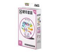 Pokemon TCG CSV9.5C Terastal Gathering Coin Set, 1 sobre Booster, 1 Carta Foil Promocional, 1 Moneda Coleccionable, Eevee y Eeveelutions (Sylveon)