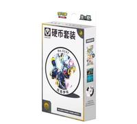 Pokemon TCG CSV9.5C Terastal Gathering Coin Set, 1 sobre Booster, 1 Carta Foil Promocional, 1 Moneda Coleccionable, Eevee y Eeveelutions (Umbreon)