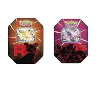 Pokémon TCG - Fall EX Tin 2025 Caja Coleccionista con Carta Promo EX + 4 Sobres de Mejora Producto Oficial Pokémon - Ideal para Niños y Coleccionistas