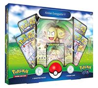 Pokemon TCG: GO Collection - Alolan Exeggutor (1 Tarjeta Promocional de Aluminio, 1 Tarjeta de Gran tamaño y 4 Refuerzos)
