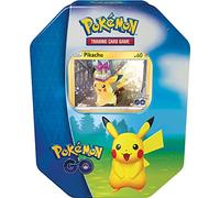 Pokémon TCG GO Tin-Pikachu (2 Tarjetas de Aluminio y 4 Paquetes de Refuerzo), Individual (699-17234)
