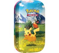Pokémon TCG: Mega Evolution-Ascended Heroes Mini Tin: Pikachu y Tepig (1 hoja de calcomanías, una tarjeta de arte Pokémon y 2 paquetes de refuerzo)